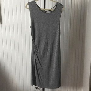 NWOT Ann Taylor smart grey dress with ruching